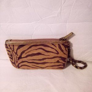 Sondra Roberts Brown Fur Wristlet